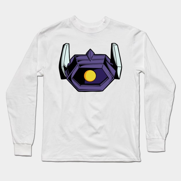 1980's Retro Bad Guy Shockwave Long Sleeve T-Shirt by Chris Nixt